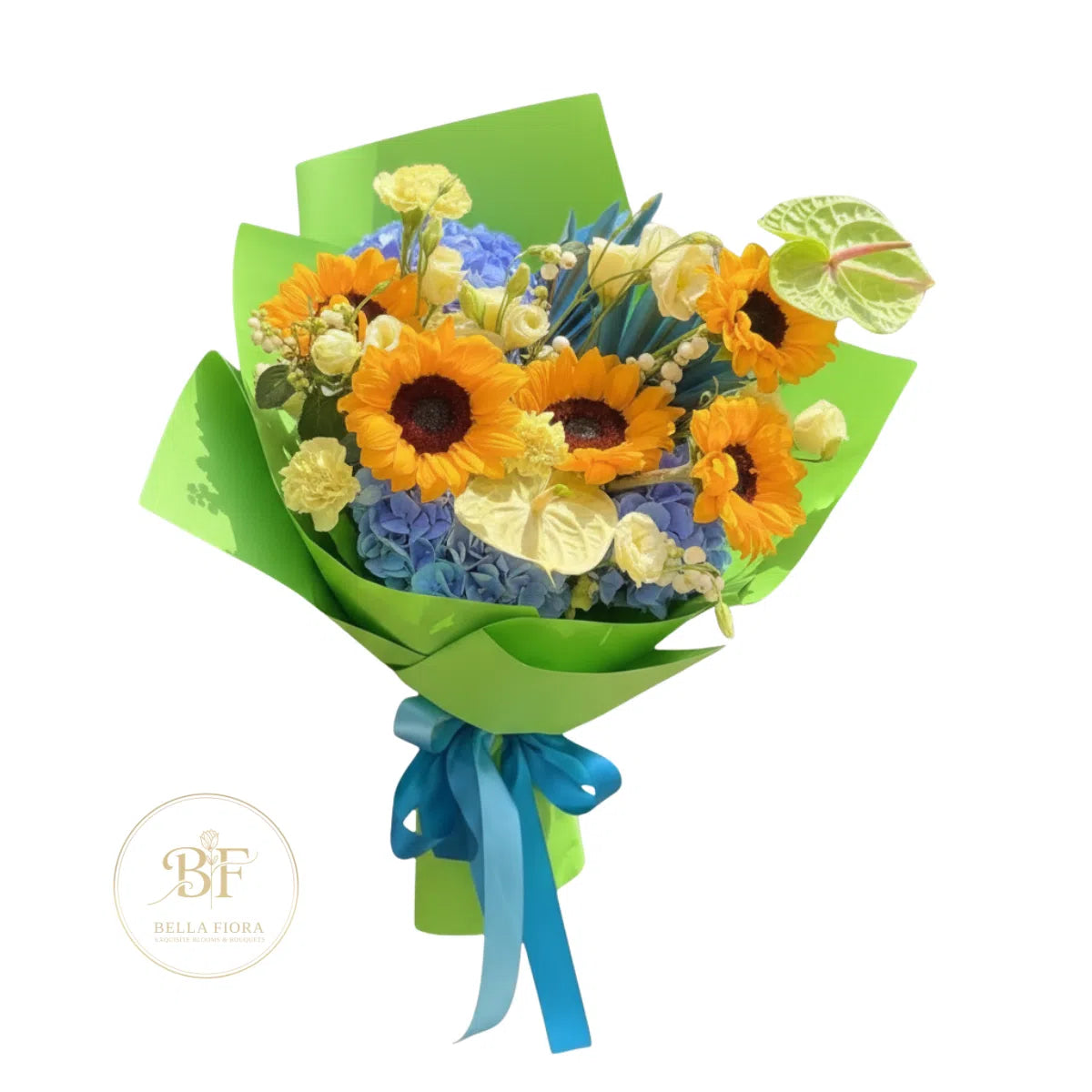 Sunshine & Sky - Vibrant Celebration Bouquet