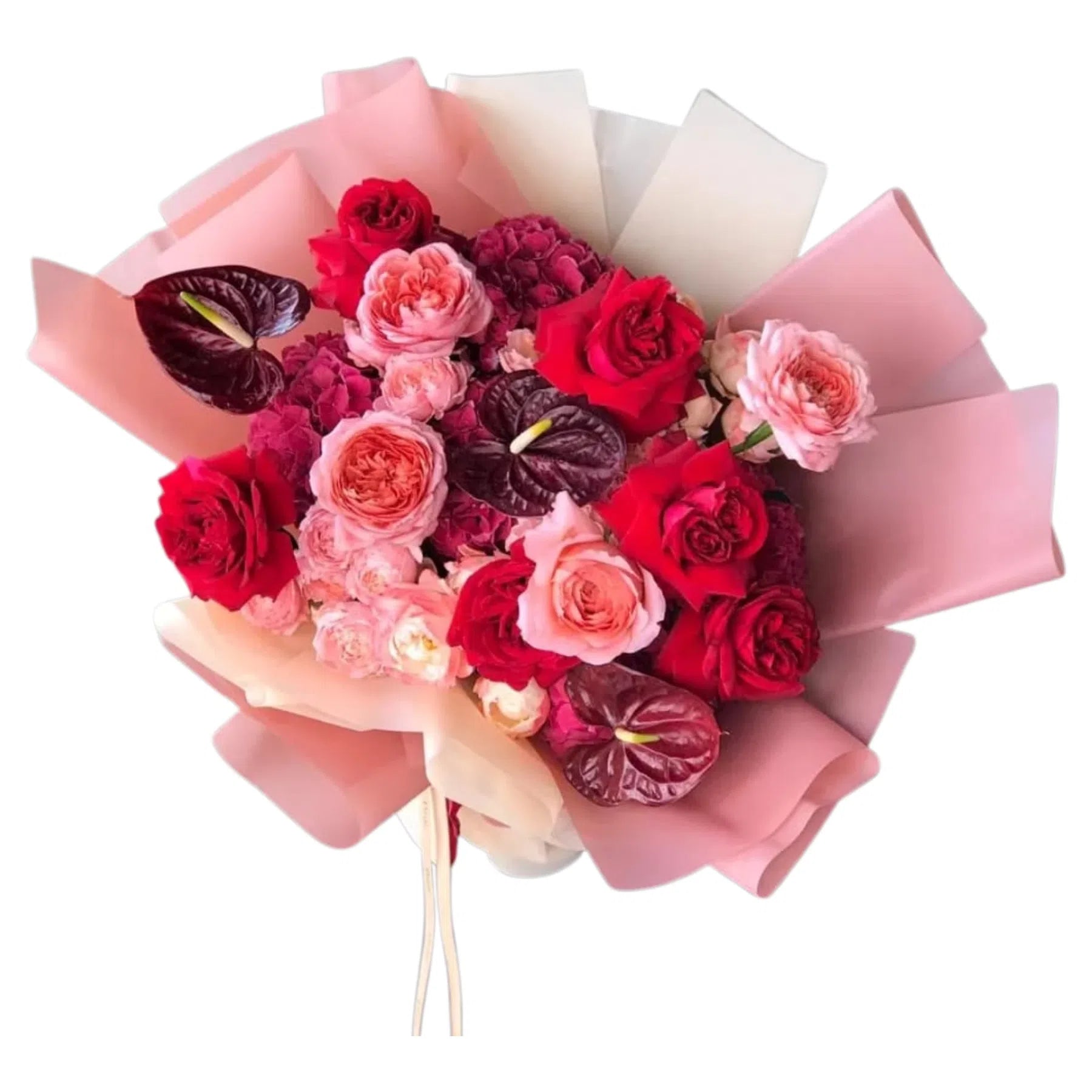 Modern Passion - Rose & Anthurium Bouquet