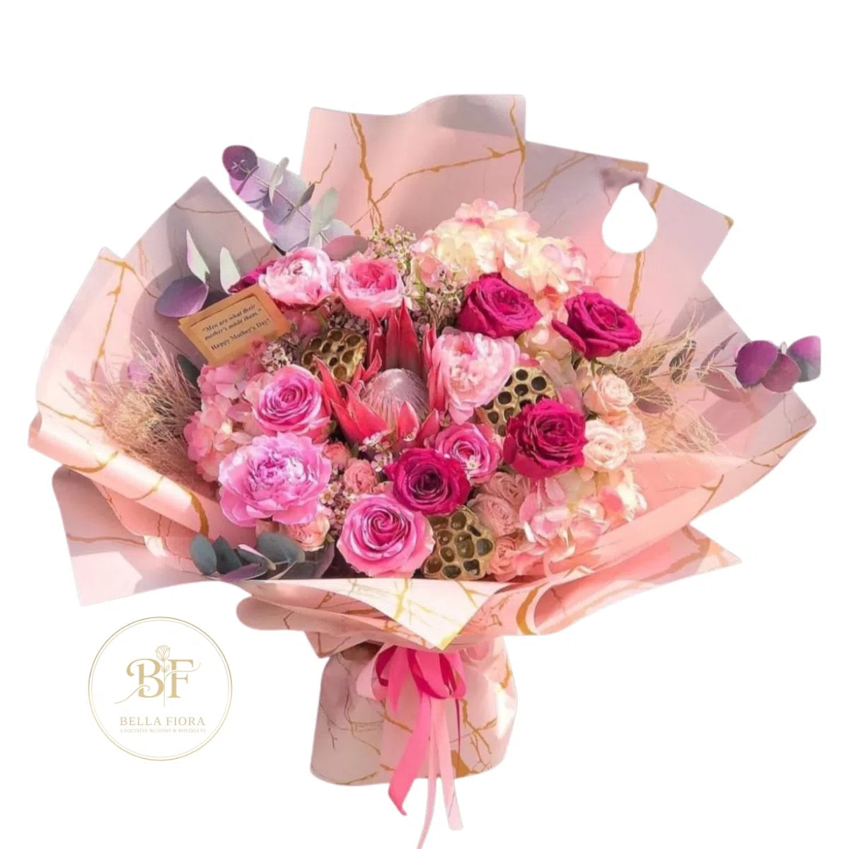 Majestic Bloom - Protea & Rose Luxury Bouquet
