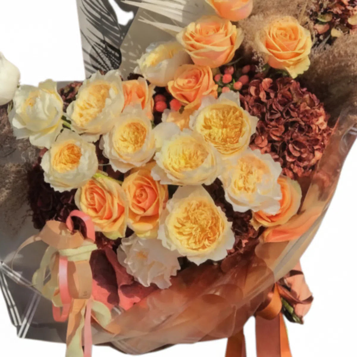 Desert Sunset -  Pampas & Rose Statement Bouquet
