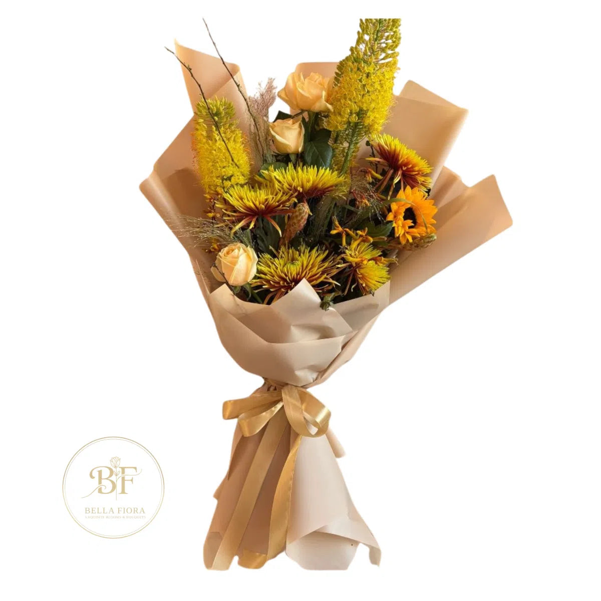 Sunflower, Rose & Foxtail Lily Bouquet