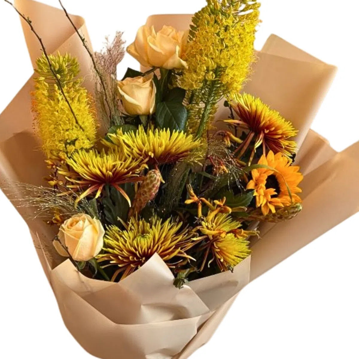 Sunflower, Rose & Foxtail Lily Bouquet