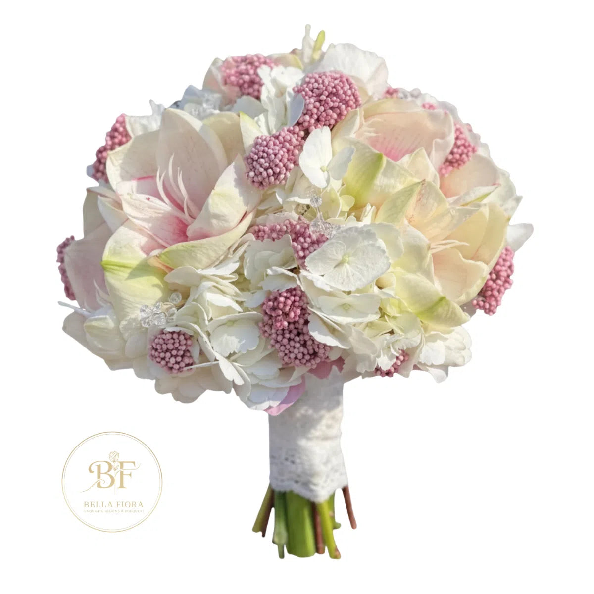 Pure Heart - Classic White Dutch Tulip Bridal Bouquet