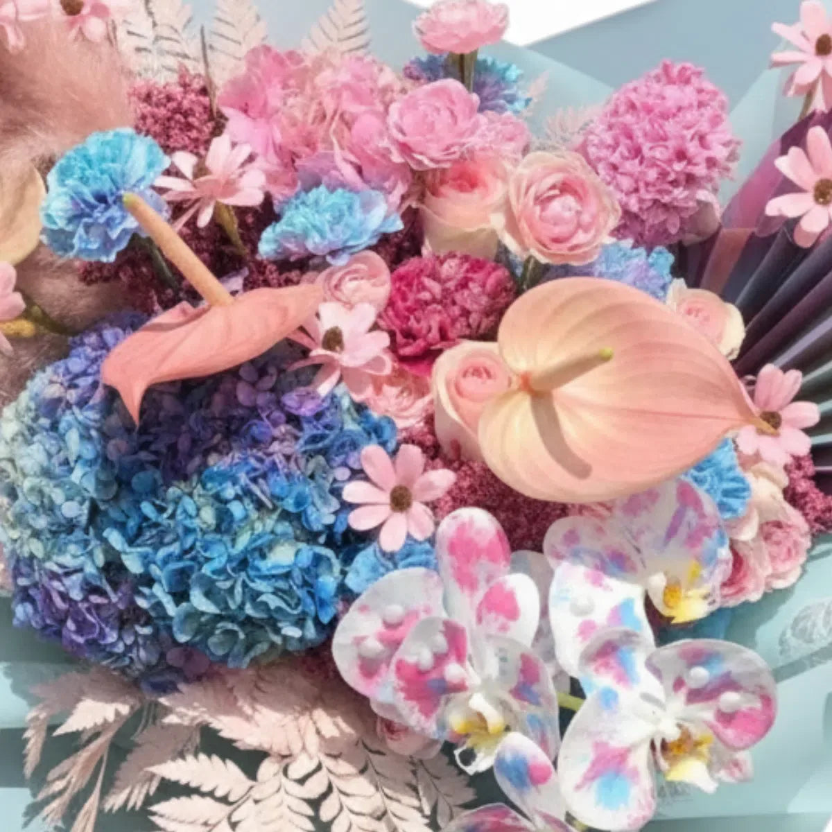 Eternal Harvest - Dry & Fresh Flowers Bouquet