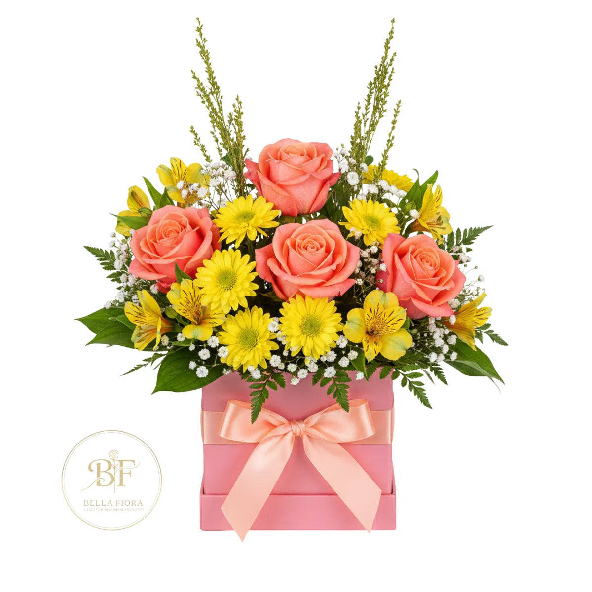 Scarlet Kiss - Premium Red Rose & Gypso Box