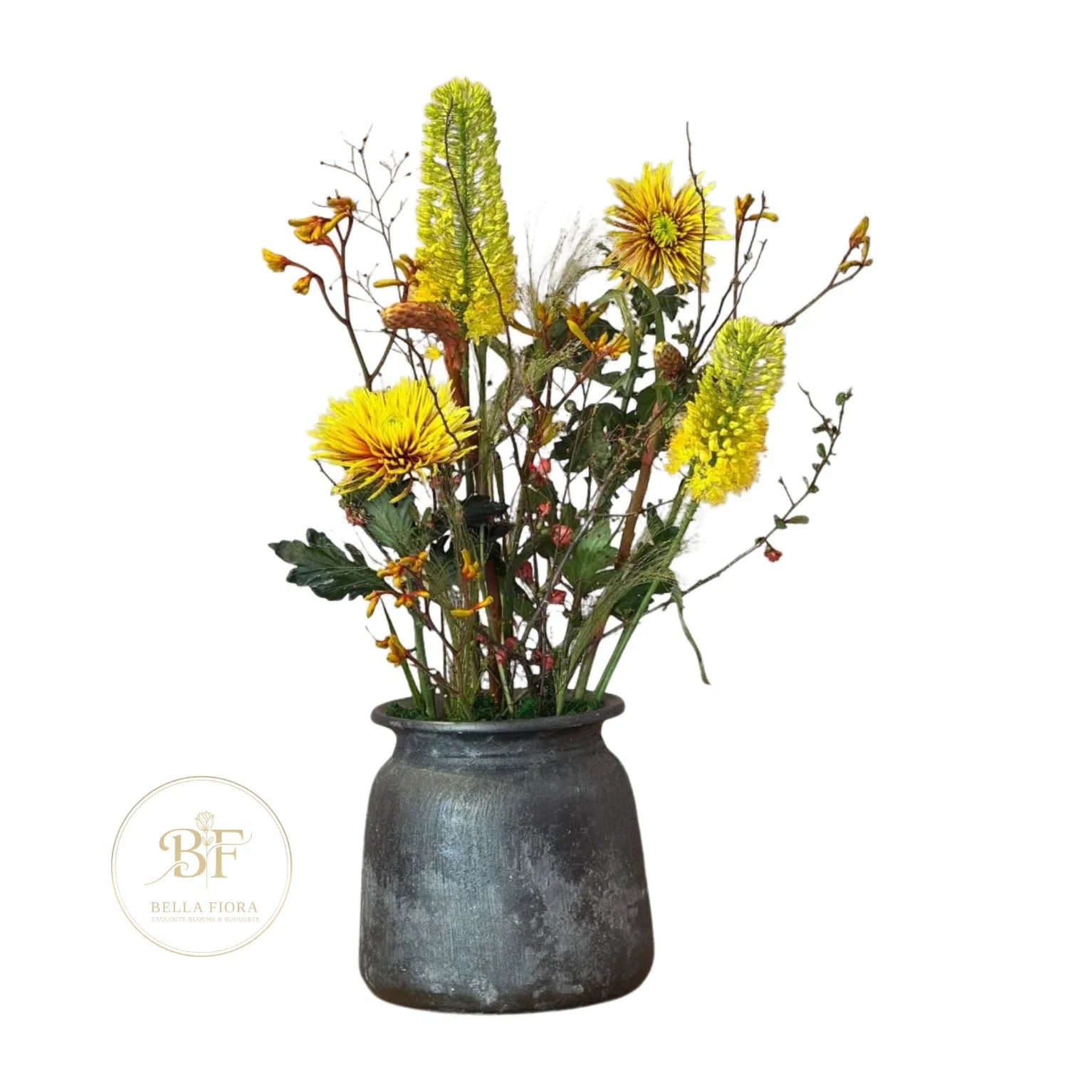 Golden Hour - Fresh & Dry Floral Arrangement in Vase