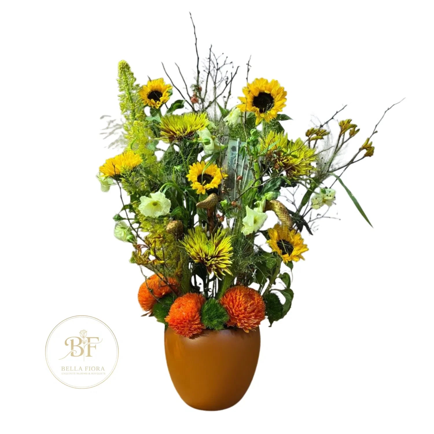 Harvest Sun - Flowers Arrangement in Vase